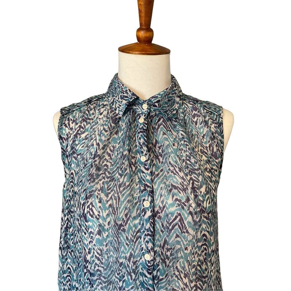 H&M High Collared Button Up - Picture 8 of 8
